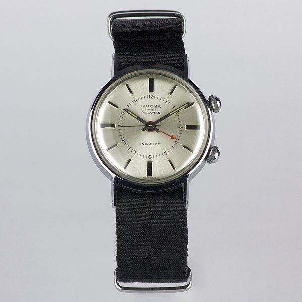 seltene NOS 60er-Jahre ORIOSA ‘Alarm’ Uhr mit Handaufzug